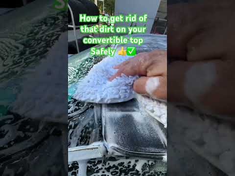 Thumbnail for How to safely wash a convertible top! #xceldetailing #carcare #steamcleaning #carwash by Convertible