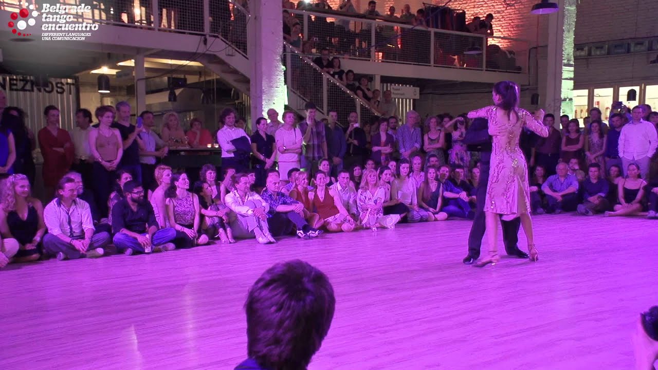 Sercan Yiğit y Zeynep Aktar dancing milonga @ Belgrade Tango Encuentro 2015 (2/3)