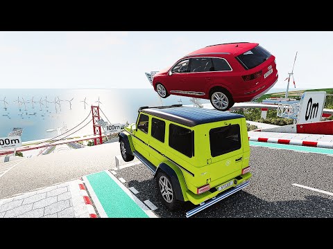 Big High Ramp Jumps VS Sports LUX SUV Cars Crashes #6 - BeamNG Drive