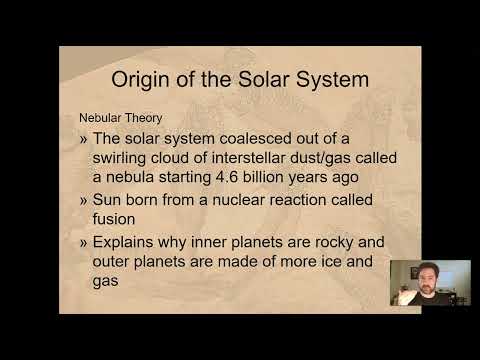 GLG102IN Online - Unit 1 Lecture Section 5 - Birth of the Solar System