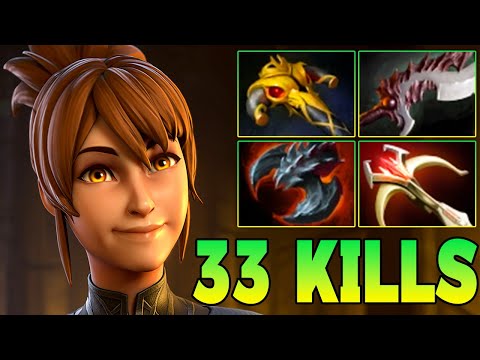 33 Kills Marci Dota 2 !! Marci Dota 2 Mid Lane Carry Guide Pro Gameplay Build 7.39 7.40