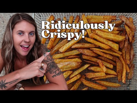 Extra Crispy Air Fryer French Fries (easy, healthy)