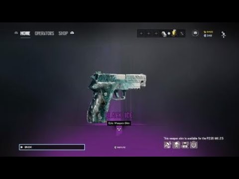 R6 alpha pack opening black ice(rarest gun skin in the game)