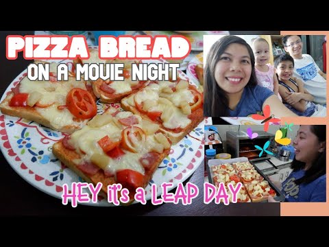 Making Pizza Bread for our Movie Night l Leap Day l Tew Stories