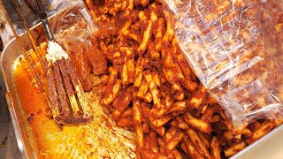 서울 통인시장 원조 정할머니 기름떡볶이, 통인시장 서촌 맛집, Oil Fried Rice Cake - TTeokbokki / 한국 길거리 음식 / Korean Street Food