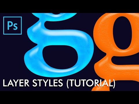 How to make Layer Styles in Adobe Photoshop Urdu Hindi