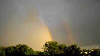 preview picture of video 'Lightning Over Dublin Thunder Tęcza Storm Ireland Rainbow'