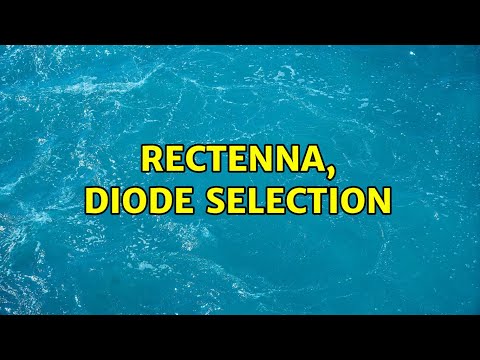 rectenna, diode selection