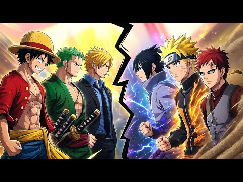 One Piece verse vs Naruto verse | Epic 3v3 Battle