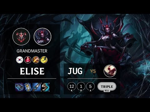 Elise Jungle vs Lee Sin - KR Grandmaster Patch 10.4