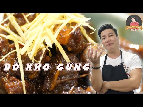 BÒ KHO GỪNG - cuối tuần làm một nồi đổi khẩu vị I Cùng Cháu Vào Bếp