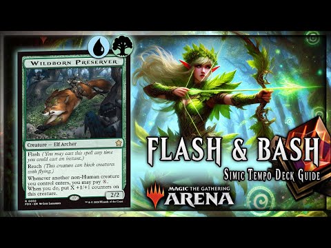 🦌 Wildborn Preserver Takes Control: Simic Flash Deck Guide for MTGA! 🌟
