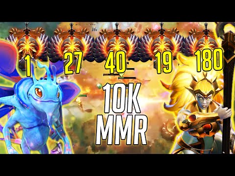 10K MMR AVERAGE GAME - Teaching Them How to Play