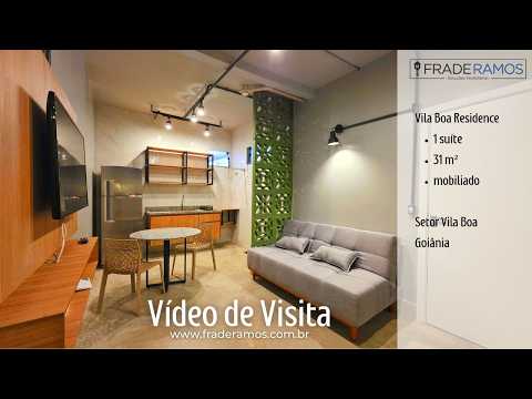[ video de visita ]  Apartamento mobiliado - 31m² - Jardim Vila Boa - #fraderamos #imobiliaria