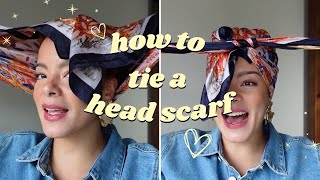 Easy Head Scarf Tutorial | How to Tie a Head Scarf