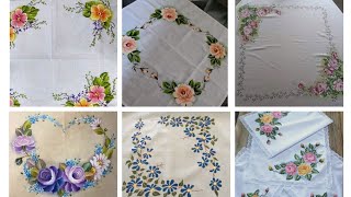 Download lagu Beautiful ❤️ Hand Painted Rumal Design 😍 Fabric Painting 🖌️🎨 Handkerchief mp3
