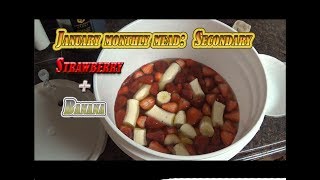 January Monthly Mead: Secondary - Strawberry + Banana