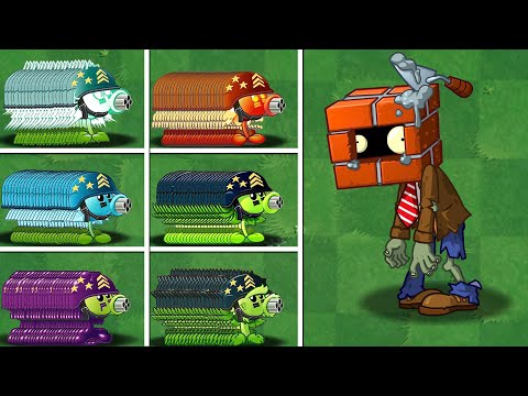 100 Plants Vs Brickhead Zombie LEVEL 100 - Who WIll Win? - Pvz 2 Challenge