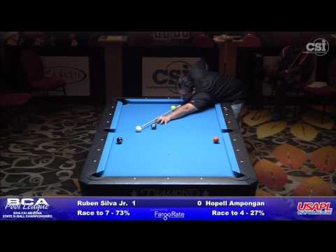 AZ State 8 Ball Mixed Gold Final Hopell Ampongan Vs Ruben Silva Jr  Set 1