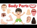 Parts Of Body Body Parts Name Learning Videos For Kids First Words For Babies English Vocab
