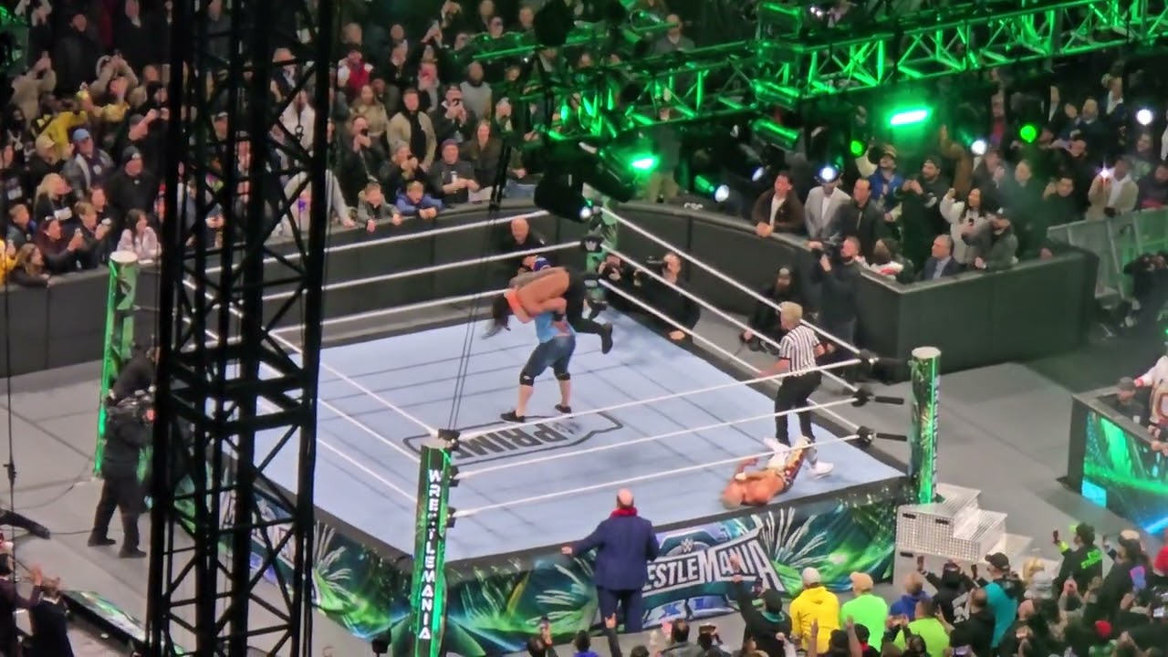 WrestleMania XL Night 2- John Cena Entrance #WWE #WrestleManiaXL #WrestleMania