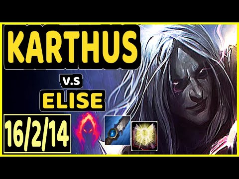 MOOJIN (KARTHUS) vs ELISE - 16/2/14 KDA JUNGLE GAMEPLAY - KR Ranked GRANDMASTER