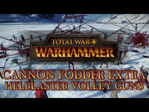 Total War: Warhammer - Cannon Fodder Extra: Zombie Horde vs Helblaster Volley Guns!