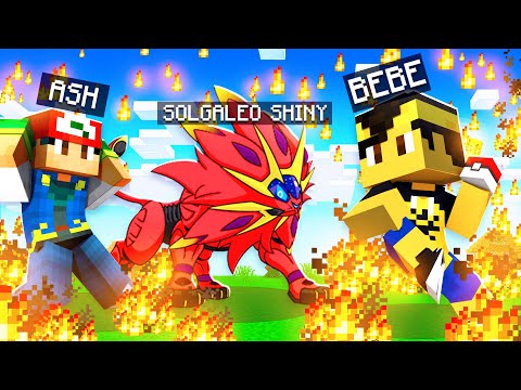 Who's Your Family? ASH KETCHUM'S SON CATCHED A SHINY SOLGALEO IN Minecraft! *Pokémon*