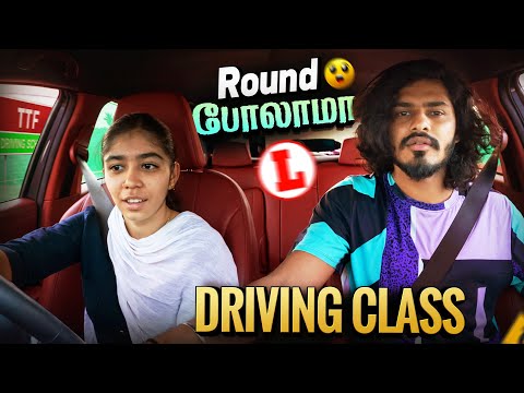 😨Teaching my wife how to drive car |😱She was really scared | Car driving class |Bad idea |