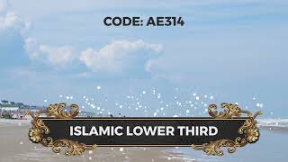 Best islamic Lower third for islami video content