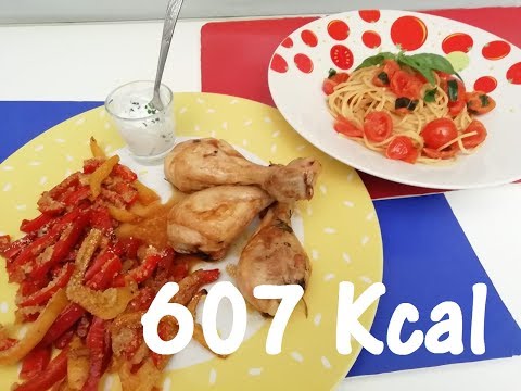 Leggero Pollo alle Erbe e Spaghetti al Pomodoro - Salute in Cucina