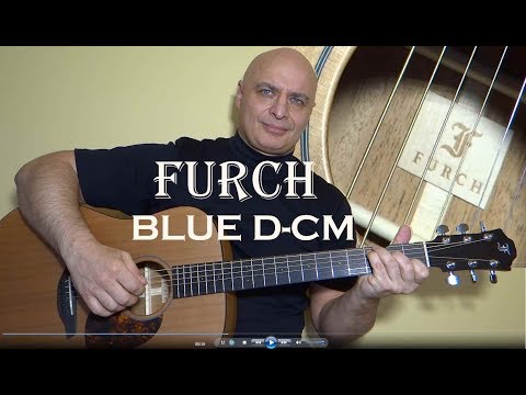 FURCH Blue  D- CM acoustic guitar. Few simple chords guitar test.