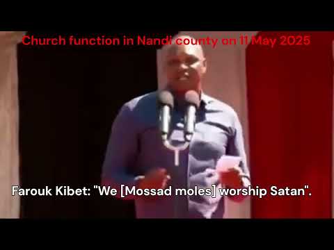 Farouk Kibet says they go to church to worship Satan
