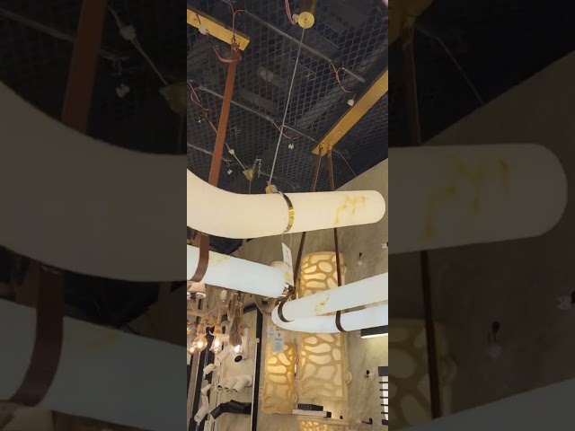 نجفة مودرن رخام متعرجة