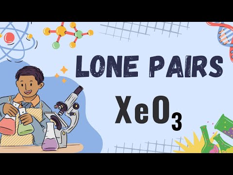 How to Find Lone Pair and Bonding pairs in XeO3 molecule (Xenon Trioxide) || Chemistry