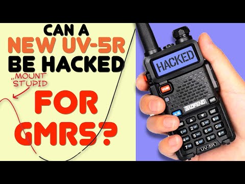 UV-5R Hack - Can CHIRP Be Used To UNLock A New Baofeng UV-5R For GMRS? Can the UV-5R Be Hacked?