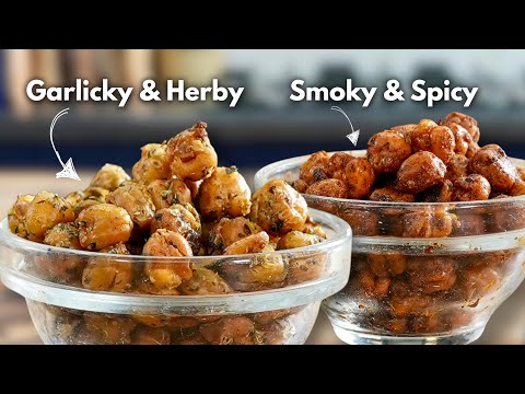 2 Ways to Make Crispy Chickpeas - Healthy Snack Alternative