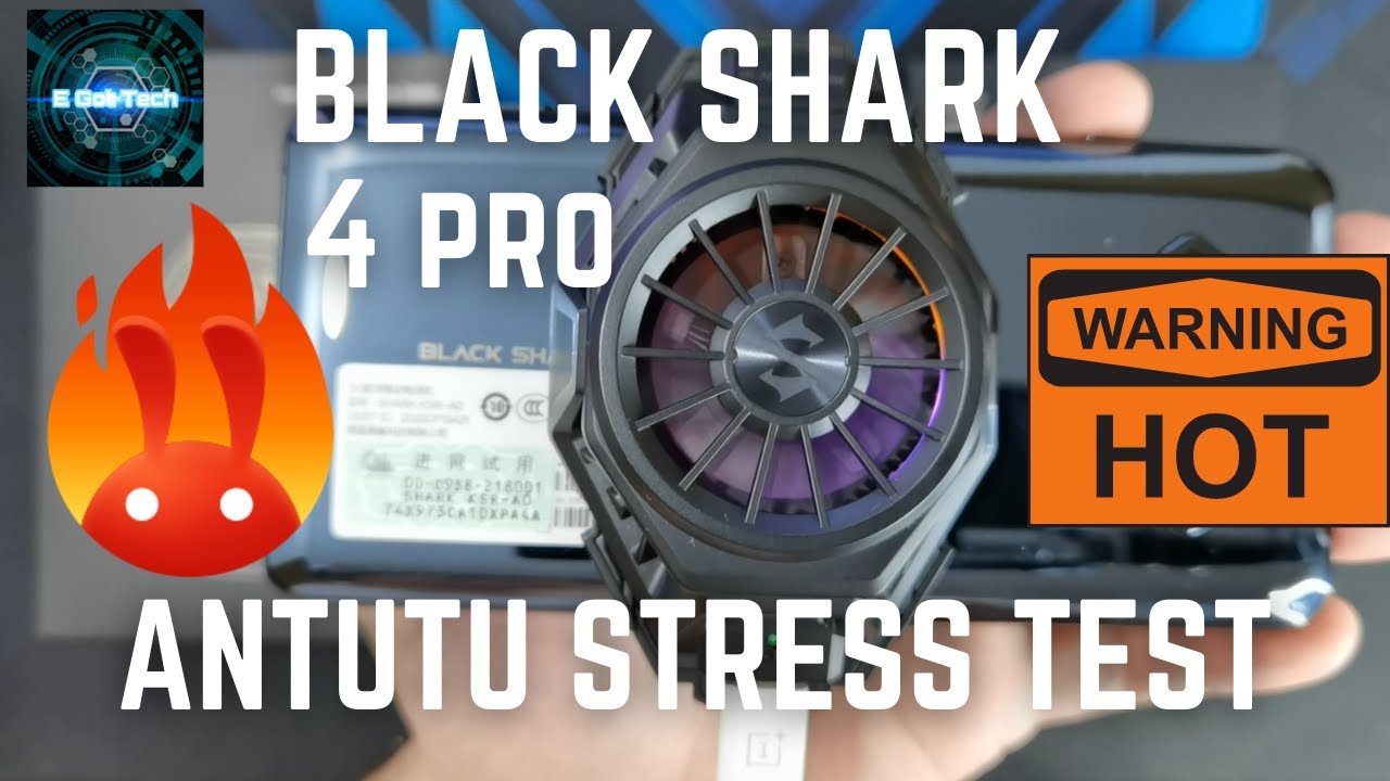 BLACK SHARK 4 PRO ANTUTU Throttle Test - WITH and WITHOUT the COOLER