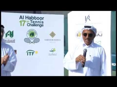 Khalaf Al Habtoor at the Doubles Final of the 17th Al Habtoor Tennis Challenge 