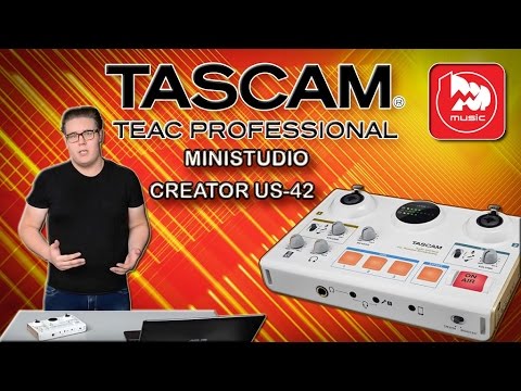 TASCAM MINISTUDIO CREATOR US-42 - звуковая карта/микшер для блогеров
