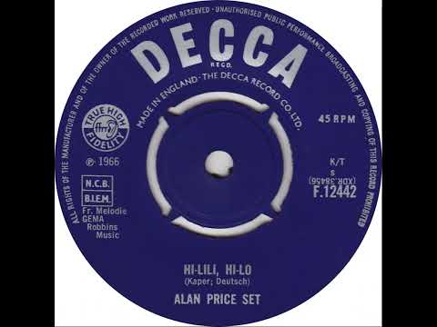 UK New Entry 1966 (223) Alan Price Set - Hi-Lili, Hi-Lo