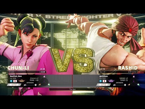 GO1 (Chun Li) vs Gachikun (Rashid)：GO1（春麗）vs ガチくん（ラシード）