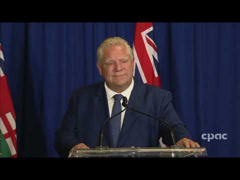 Internet baffled by Doug Ford's bizarre Jiffy Lube comments during his Greenbelt press conference