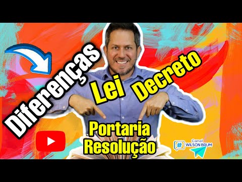 Differences between LAW, DECREE, ORDINANCE and RESOLUTION!? Understand the legislation!