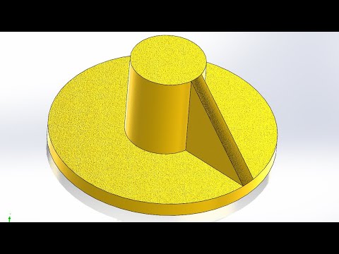 SolidWorks tutorials Rib Feature : How to Create Rib Feature in one minutes