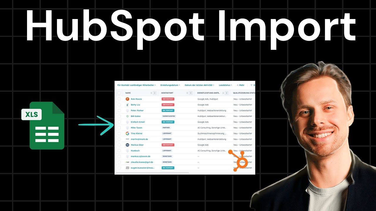 HubSpot Import: Kontakte, Unternehmen & Deals importieren