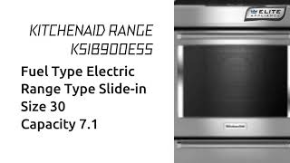 Kitchen Aid KSIB900ESS Electric Range Tour