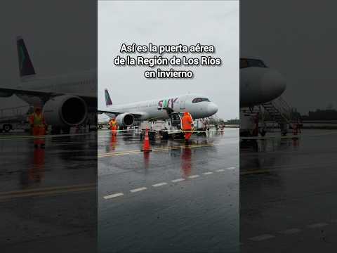 Así es en invierno Aeropuerto Pichoy de Valdivia 🇨🇱 #shorts