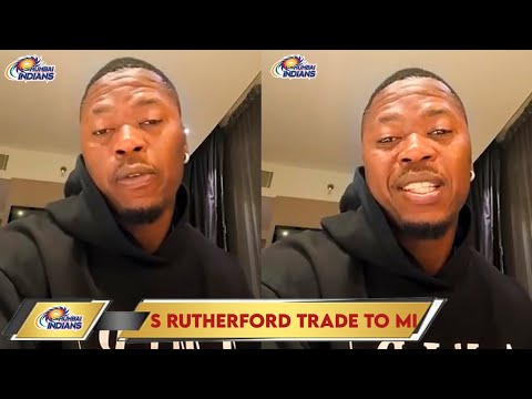 Sherfane Rutherford Reaction After Trade to MI From GT for 2.60Cr for the IPL 2026