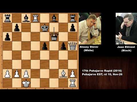 Amazing & Unbelievable: Alexey Shirov vs Jaan Ehlvest - Rapid (2016)